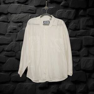 Vintage White Silk Button Shirt 80s 90s Punk Fairy Coastal Beach Whimsy Top M